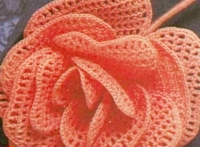 SARA1953 Crocheted Rose